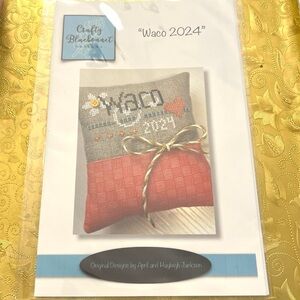 Waco 2024 Cross Stitch Pattern‎ Crafty Bluebonnet Designs Texas Farmhouse Floral